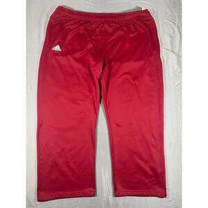 Adidas Climawarm Sweatpants Red 3XL Athletic Track Pants Fleece Lined